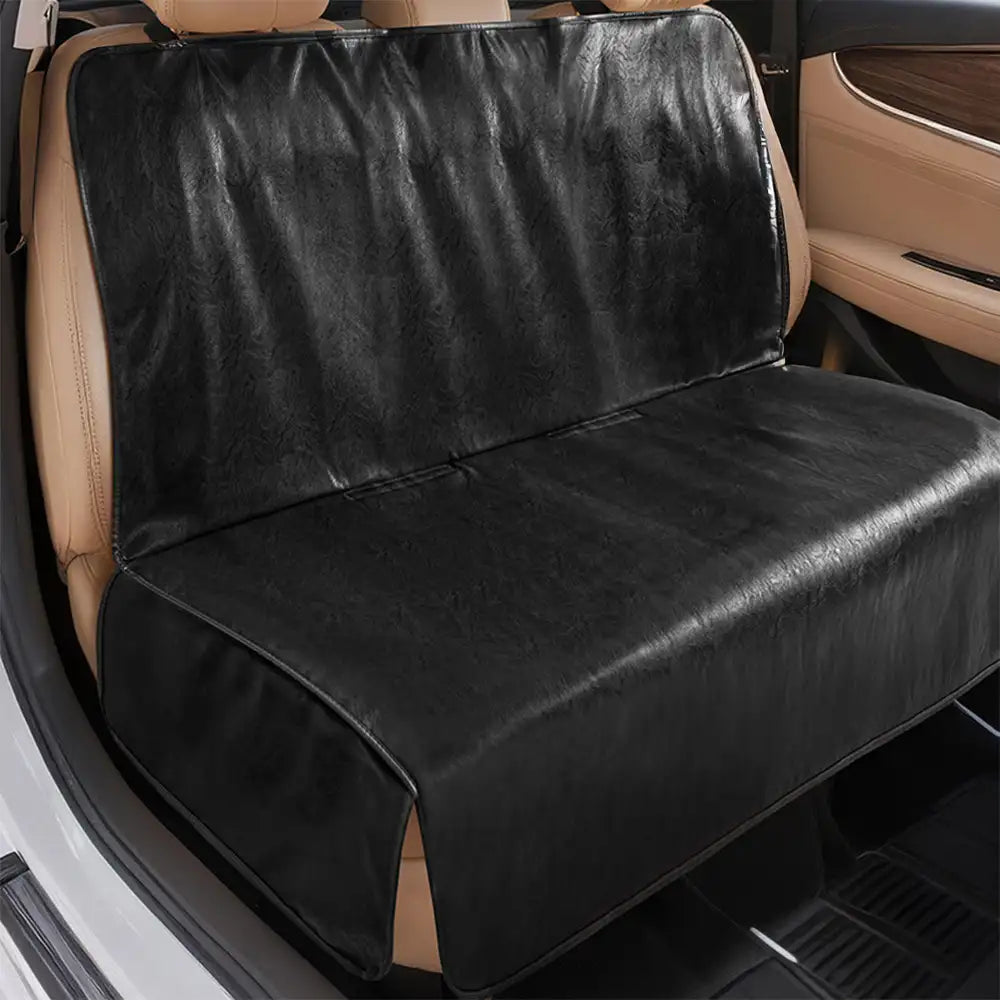 Housse de siège de voiture en faux cuir pour animaux de compagnie - Imperméable et résistant aux taches