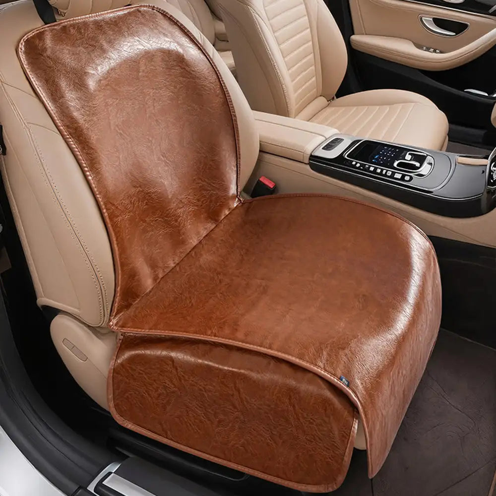 Housse de siège de voiture en faux cuir pour animaux de compagnie - Imperméable et résistant aux taches