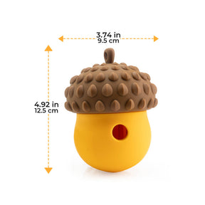 Jouet interactif poule en forme de pomme de pin avec fuite de nourriture Nourrisseur lent pour chien