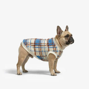 Pull pour chien en peluche confortable et chaud à carreaux, adapté à toutes les races de chiens.
