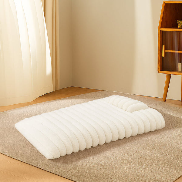 Coussin épais en peluche douillet pour chien avec oreiller apaisant