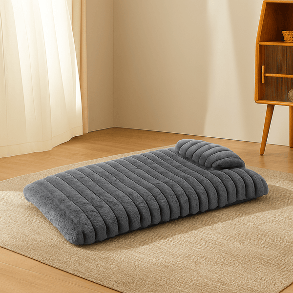 Coussin épais en peluche douillet pour chien avec oreiller apaisant