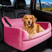 Siège auto rehausseur pour chien grand format portable lavable et sécurisé pour siège arrière