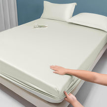 Housse de matelas en lyocell 100 % soie unie de qualité supérieure