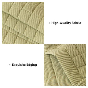 Housse de canapé quiltée carrée simple et confortable, anti-dérapante.