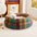 Lit douillet en peluche rond pour chien avec bords surélevés - Lit pour câlins