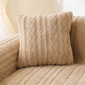 Housse de canapé en tissu en polaire épaisse et douce, protection de canapé.