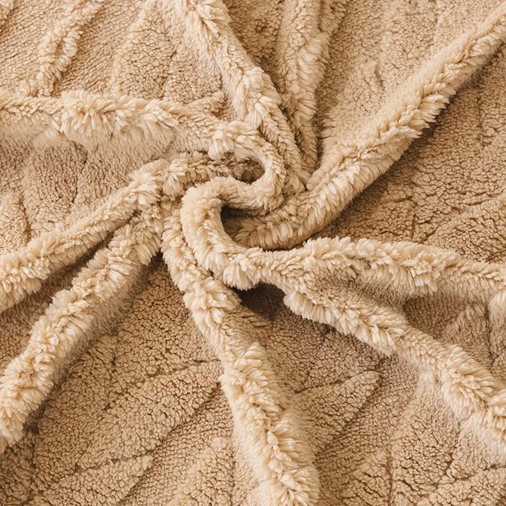 Housse de canapé en tissu en polaire épaisse et douce, protection de canapé.