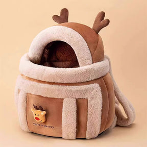 Sac de transport pour chien et chat peluche douce et respirante style abeille