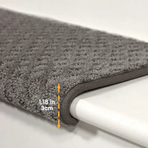 Garde-corps en velours doux pour les escaliers intérieurs, adaptés aux animaux de compagnie, sans adhésif, tapis antidérapants pour escaliers.