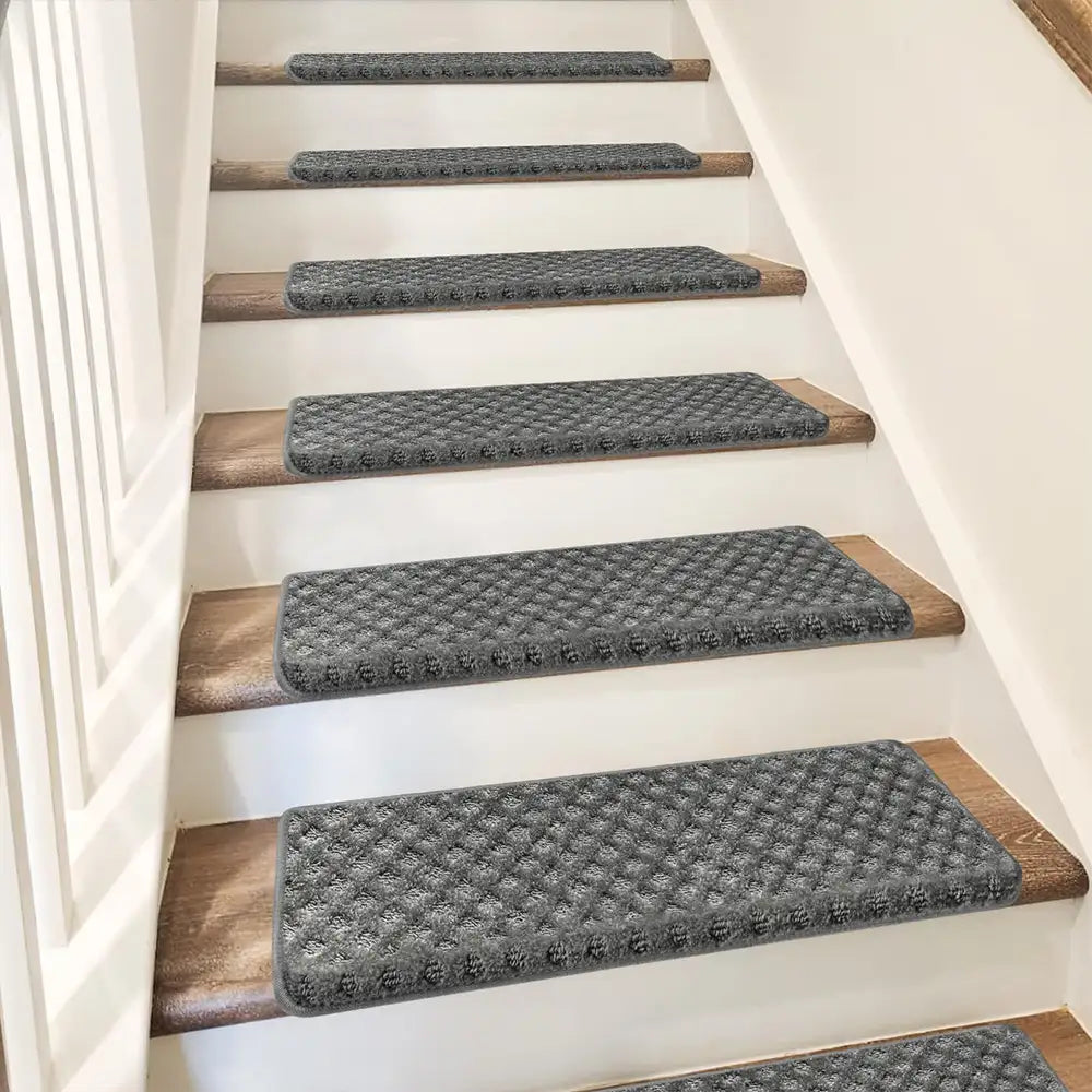 Garde-corps en velours doux pour les escaliers intérieurs, adaptés aux animaux de compagnie, sans adhésif, tapis antidérapants pour escaliers.