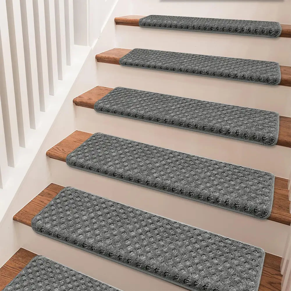 Garde-corps en velours doux pour les escaliers intérieurs, adaptés aux animaux de compagnie, sans adhésif, tapis antidérapants pour escaliers.