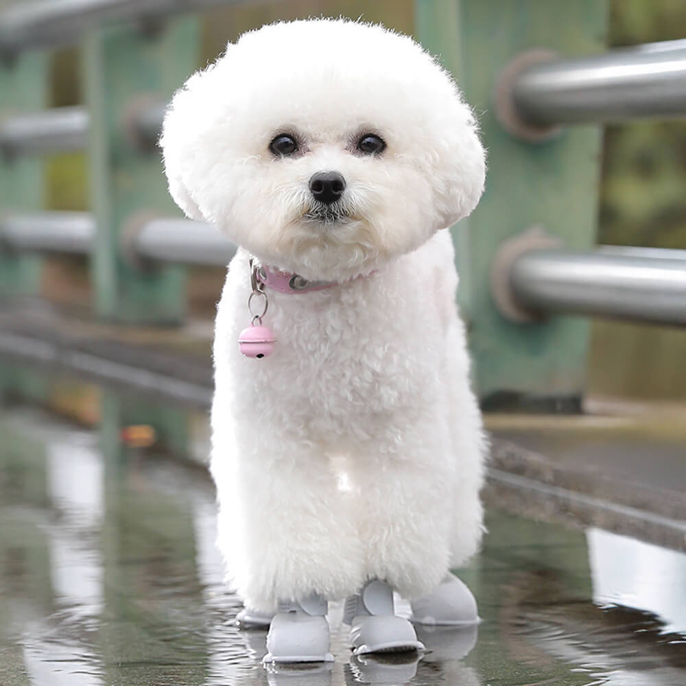 Chaussures de pluie souples imperméables légères antidérapantes pour chien extérieur