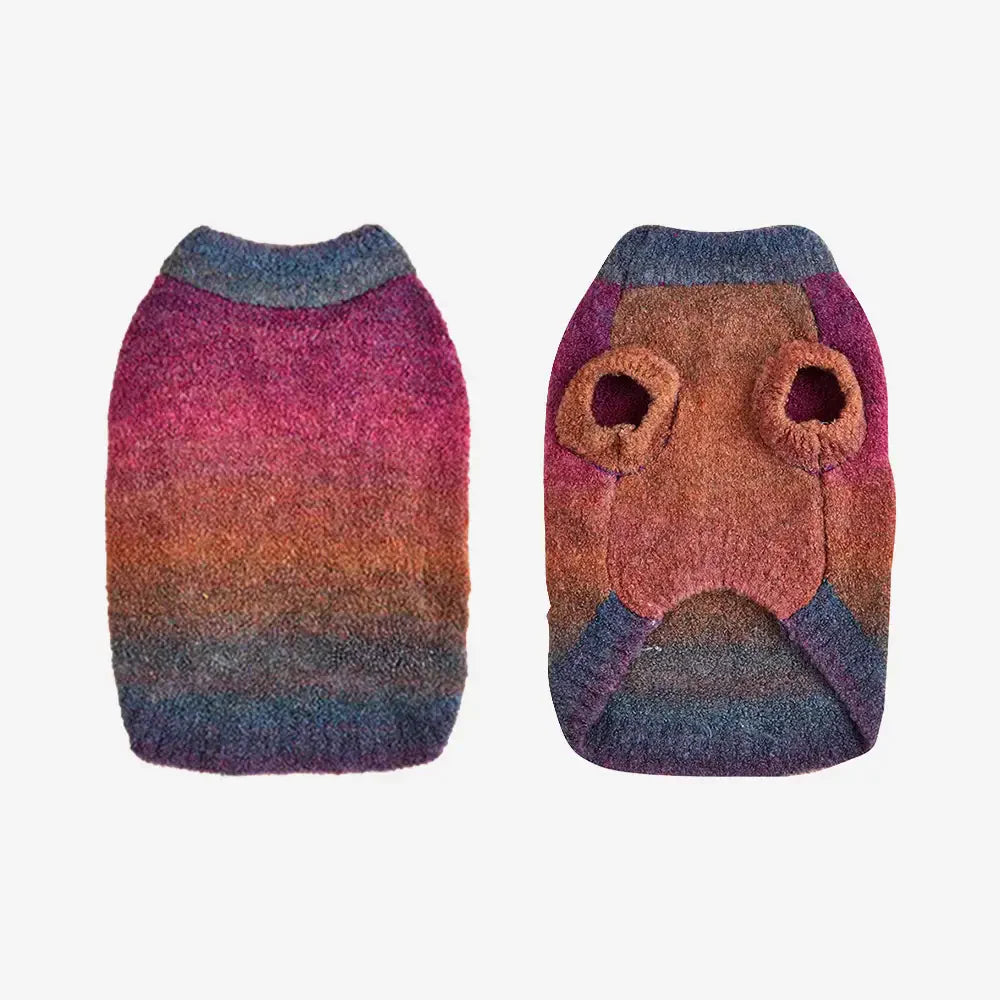 Pull pour chien en tricot épais, doux et chaud - Conçu pour teckels, bulldogs français et carlins.