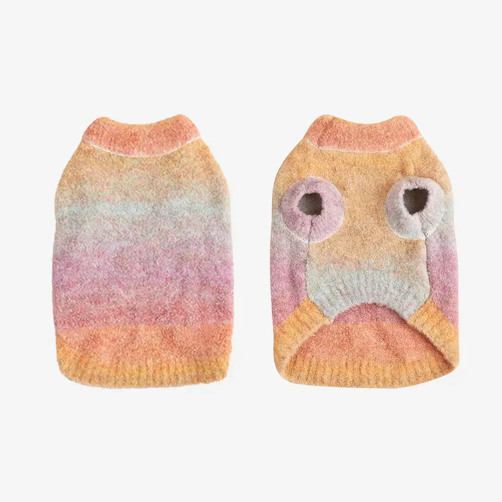 Pull pour chien en tricot épais, doux et chaud - Conçu pour teckels, bulldogs français et carlins.