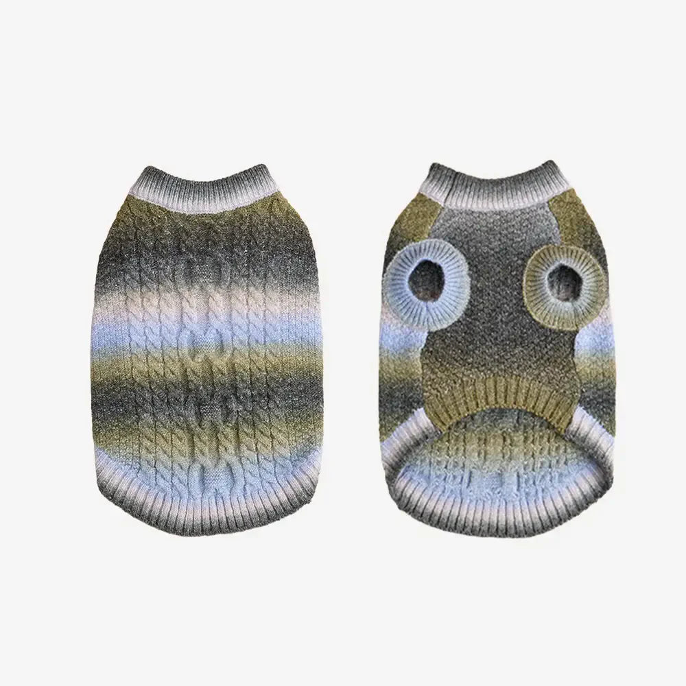 Pull pour chien en tricot épais, doux et chaud - Conçu pour teckels, bulldogs français et carlins.