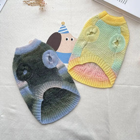 Pull pour chien en tricot épais, doux et chaud - Conçu pour teckels, bulldogs français et carlins.