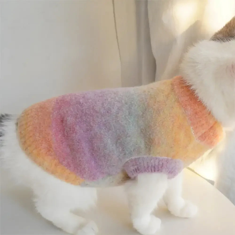 Pull pour chien en tricot épais, doux et chaud - Conçu pour teckels, bulldogs français et carlins.