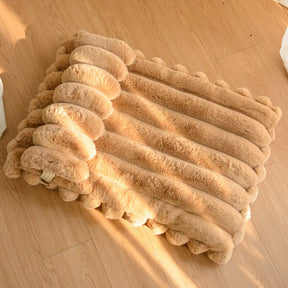 Coussin chauffant en fausse fourrure de lapin doux - Lit pour chien Cozy Cloud