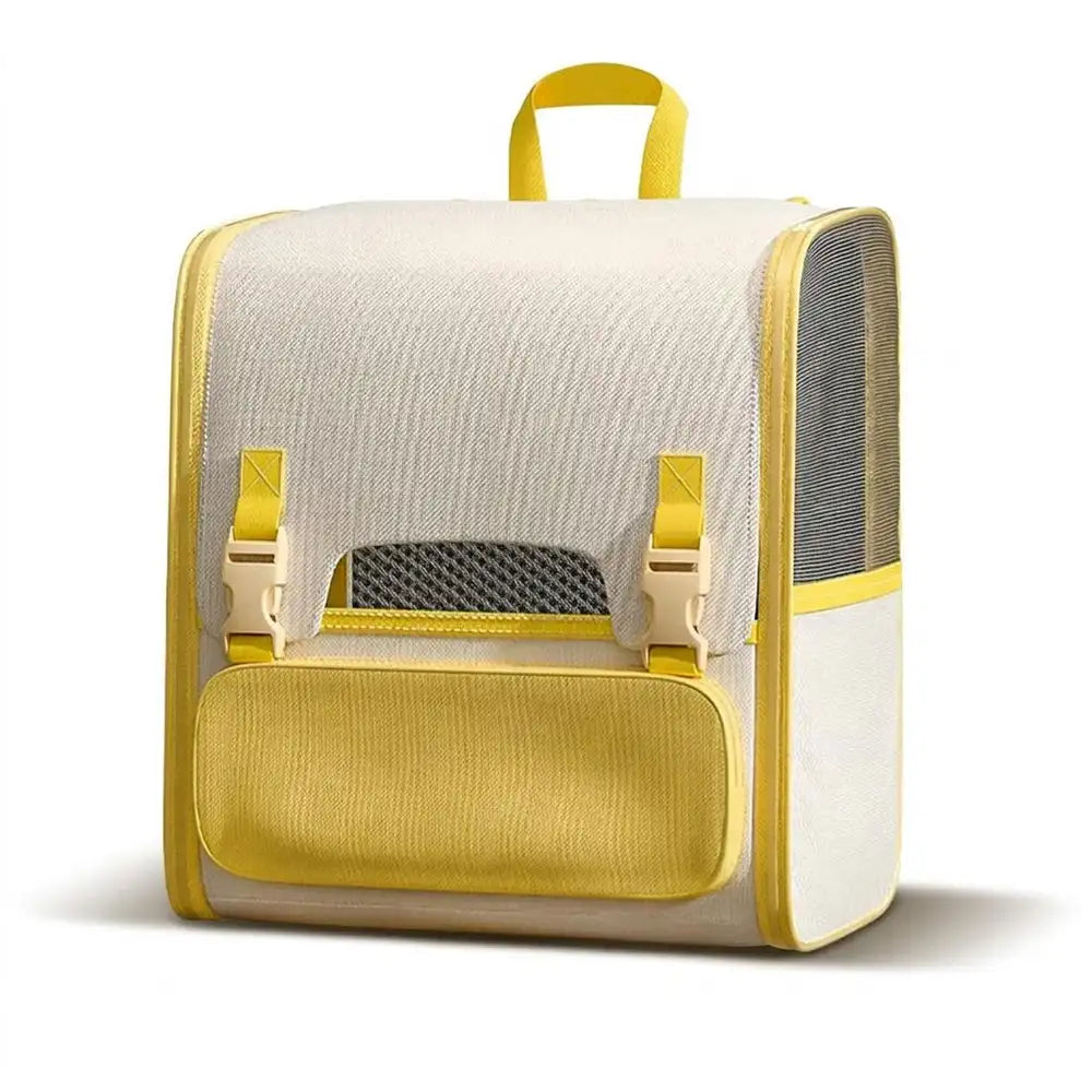 Sac à dos transporteur pour chat spacieux et léger avec fenêtre transparente
