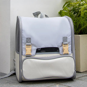 Sac à dos transporteur pour chat spacieux et léger avec fenêtre transparente