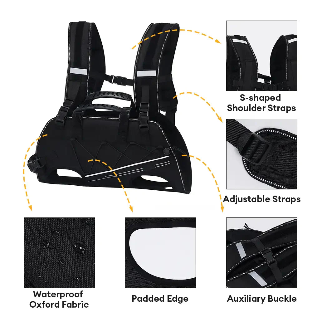 Sac à dos horizontal pour chien, respectueux de la colonne vertébrale, avec des sangles rembourrées ajustables - Confort jambes sorties