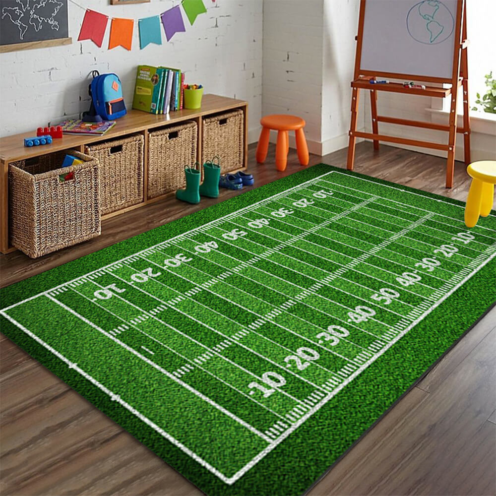 Sports Série Tapis Antidérapant Résistant aux Rayures Décor Maison