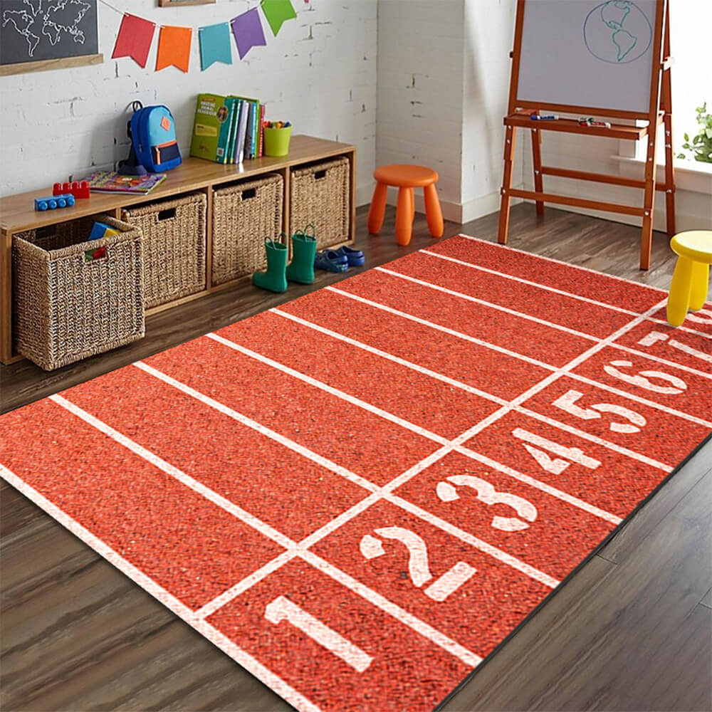 Sports Série Tapis Antidérapant Résistant aux Rayures Décor Maison