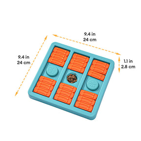Jouet puzzle pour chien avec gamelle interactive carrée lente