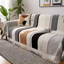 Housse de canapé multifonctionnelle en chenille résistant aux rayures - Stripe Art