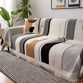 Housse de canapé multifonctionnelle en chenille résistant aux rayures - Stripe Art