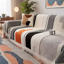 Housse de canapé multifonctionnelle en chenille résistant aux rayures - Stripe Art