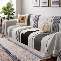 Housse de canapé multifonctionnelle en chenille résistant aux rayures - Stripe Art