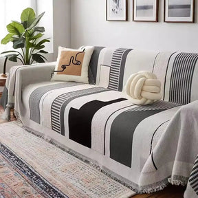 Housse de canapé multifonctionnelle en chenille résistant aux rayures - Stripe Art