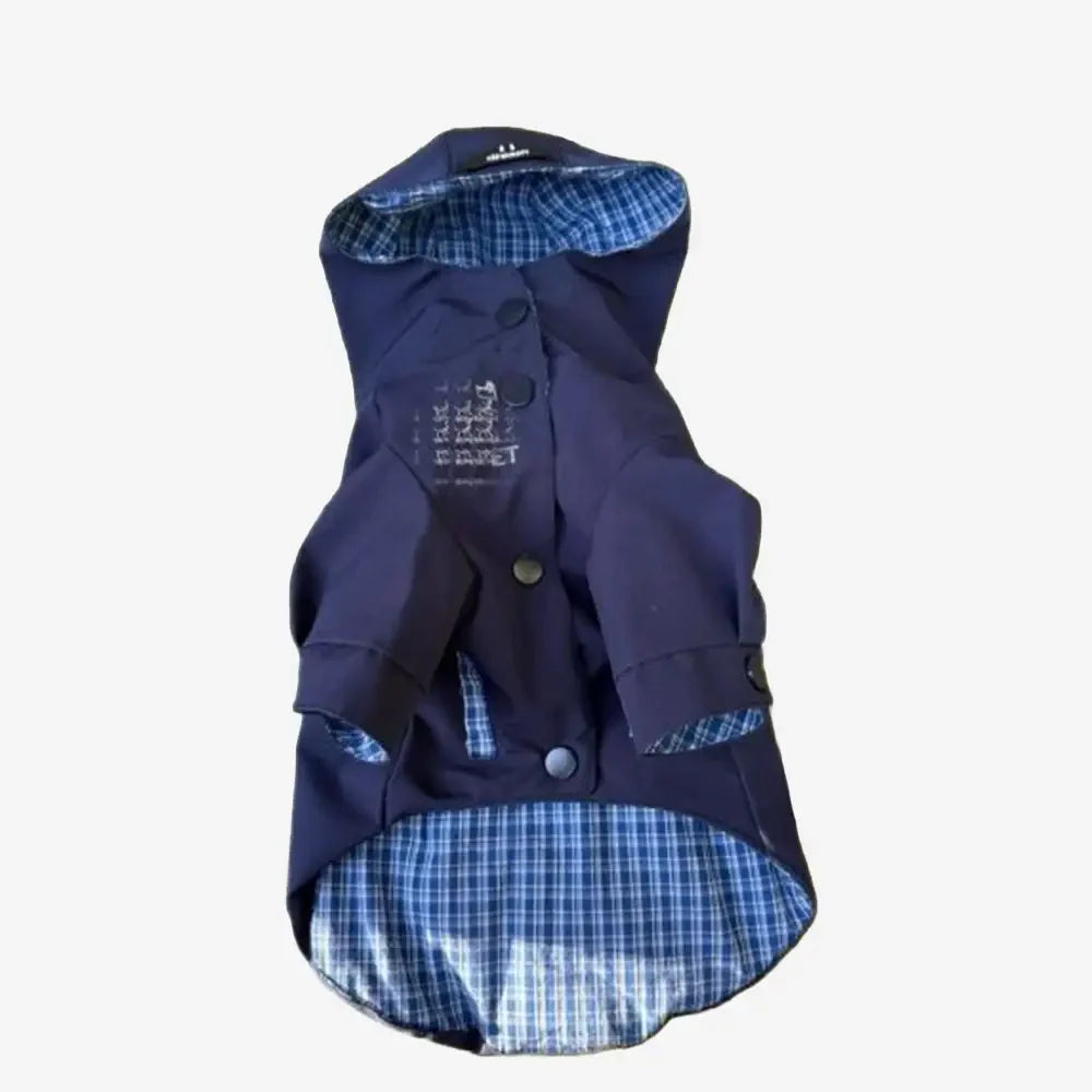 Veste de chien réversible à deux faces élégante, coupe-vent, pour l'extérieur.