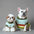 Pull pour chien en peluche tricoté avec col montant rayé élégant