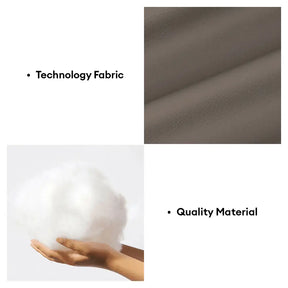 Lit pour chien carré en tissu technologique apaisant imperméable et résistant aux rayures