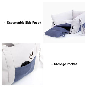 Sac de voyage pour chien à double usage avec doublure épaisse pour siège de voiture et console centrale