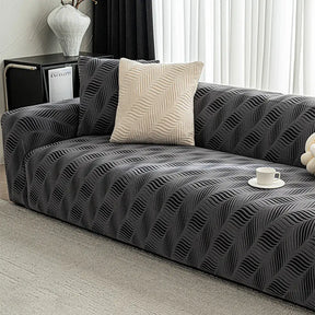 Housse de canapé extensible en jacquard polaire épais anti-rayures