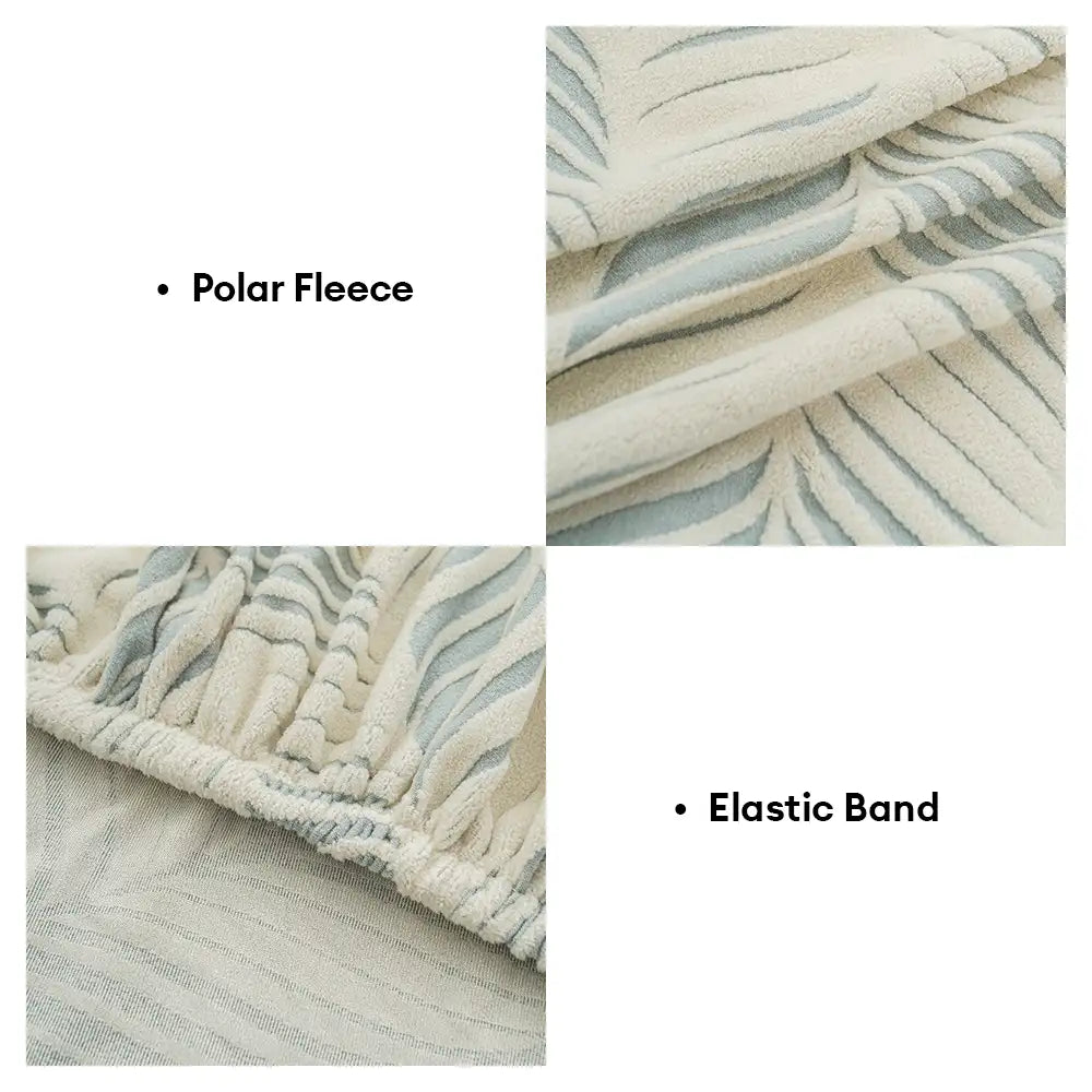 Housse de canapé extensible en jacquard polaire épais anti-rayures