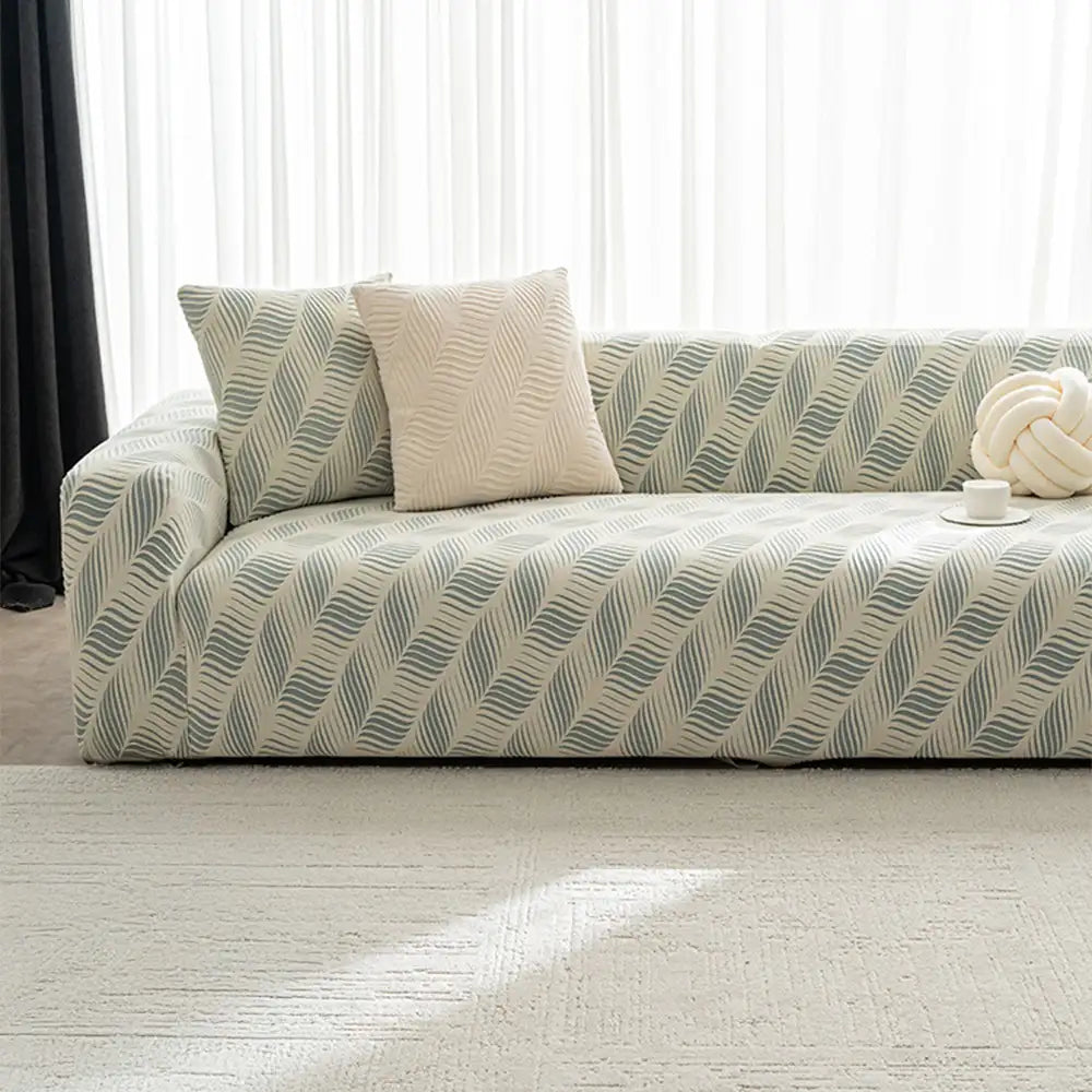 Housse de canapé extensible en jacquard polaire épais anti-rayures