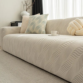 Housse de canapé extensible en jacquard polaire épais anti-rayures