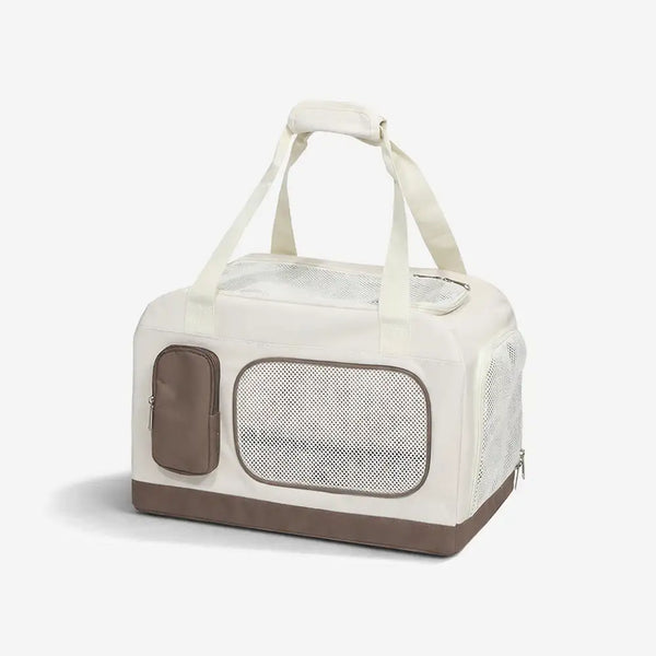 Sac à chat pliable à deux couches avec chariot détachable