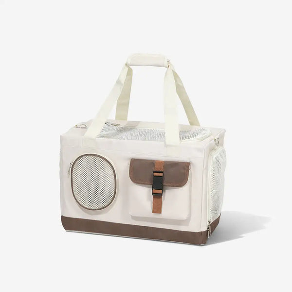 Sac à chat pliable à deux couches avec chariot détachable