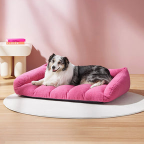 Canapé-lit orthopédique lavable et chaud en polaire imitation sherpa ultra-doux pour chien