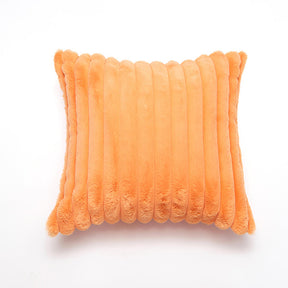 Coussin velours rayé décoratif doux pour canapé