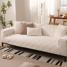 Housse de canapé moderne en velours doux en peluche courte