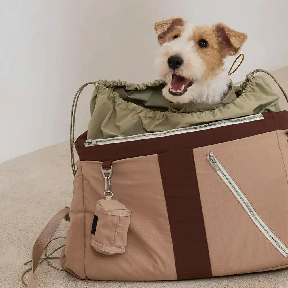 Sac de transport pour animaux de compagnie vintage, léger, étanche, de grande capacité pour les voyages.