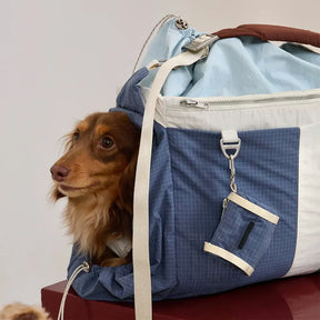 Sac de transport pour animaux de compagnie vintage, léger, étanche, de grande capacité pour les voyages.