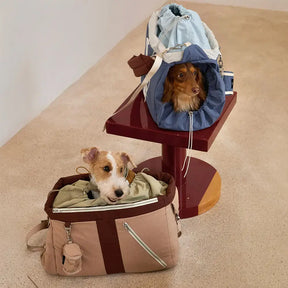 Sac de transport pour animaux de compagnie vintage, léger, étanche, de grande capacité pour les voyages.
